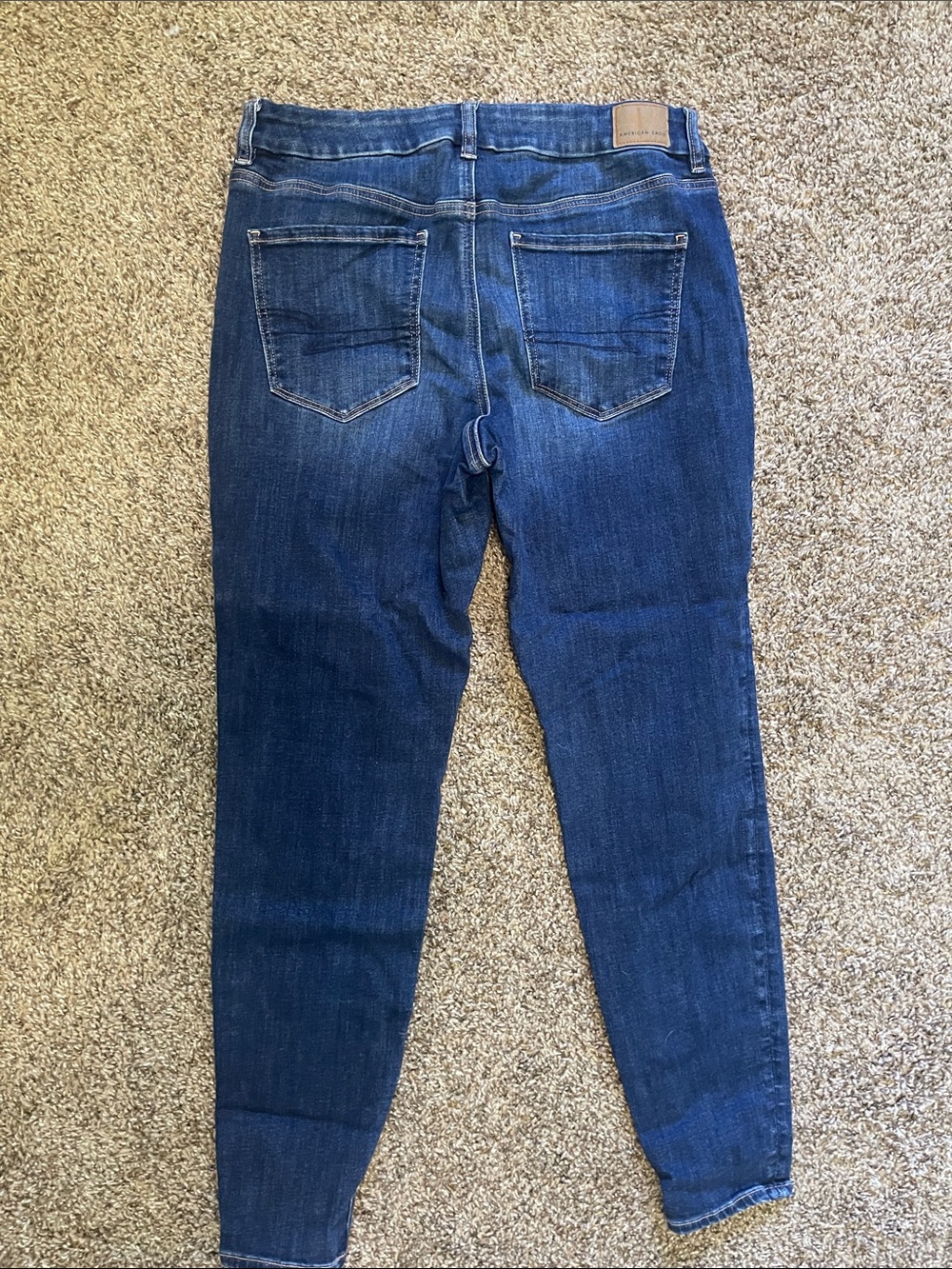 American Eagle Outfitters Women's Dark Blue Skinny Jeans